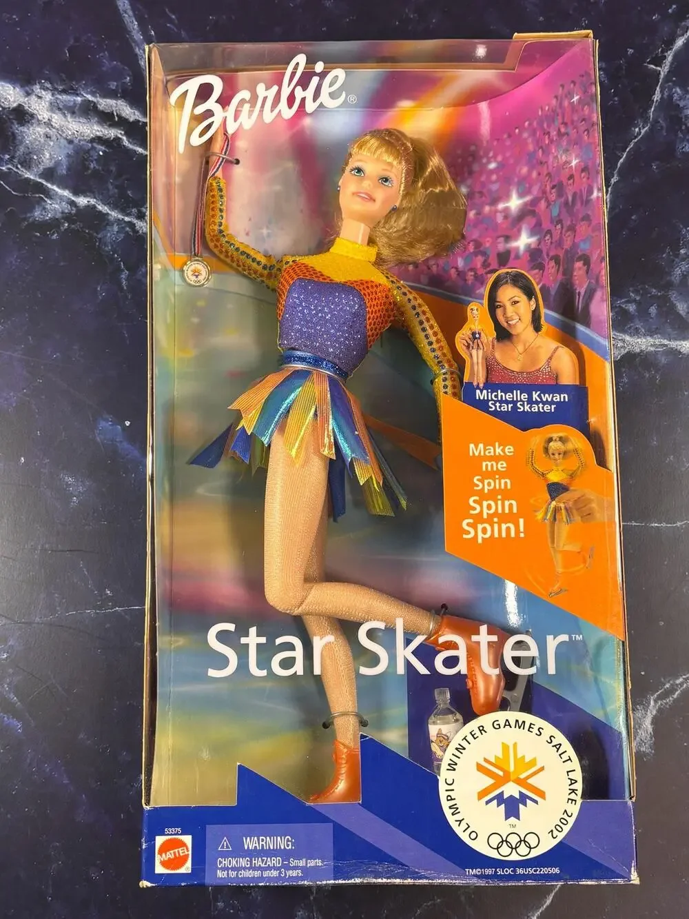 Barbie Star Skater Michelle Kwan Olympic Winter Games 2002 #53375 Mattel New